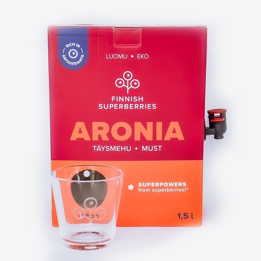 Finnish organic Aronia juice 1,5 liter