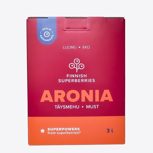 Finnish organic Aronia juice 3 liter